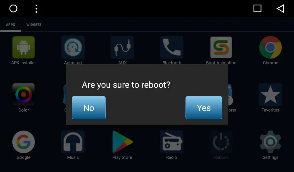 Reboot application on SMARTY Trend